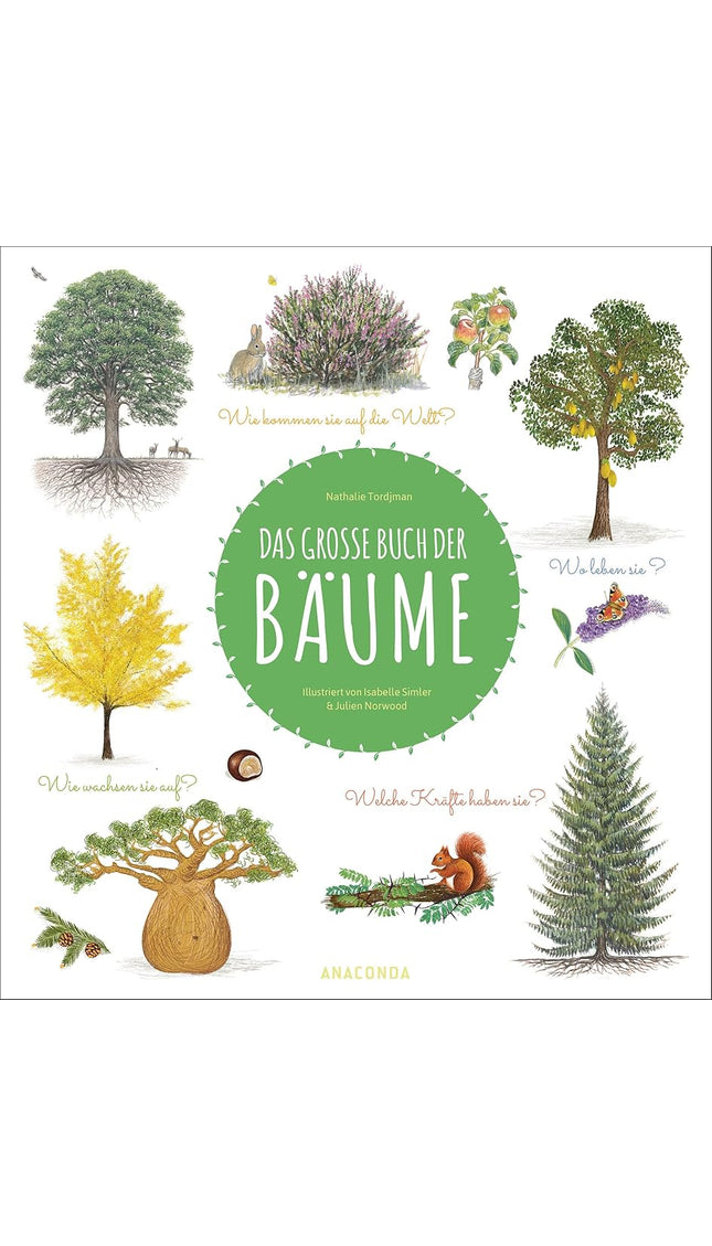Das große Buch der Bäume: Wunderschön farbig illustriertes Kindersachbuch ab 7 Jahren cover image