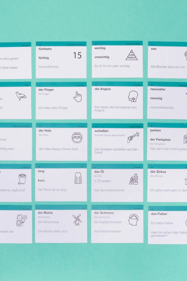 500 карток для вивчення німецької. A2