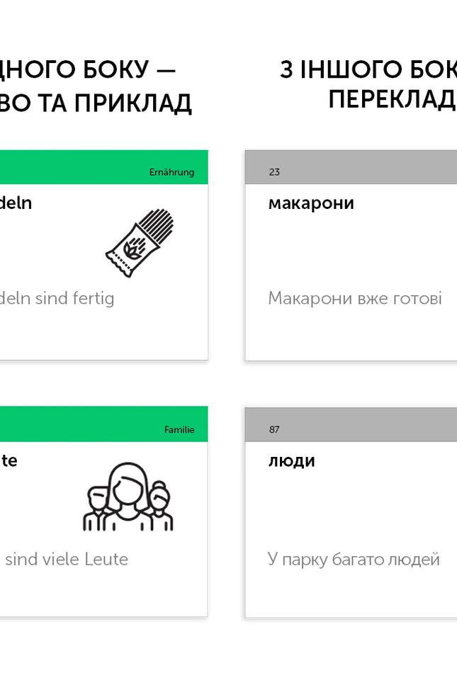 500 карток для вивчення німецької. A2