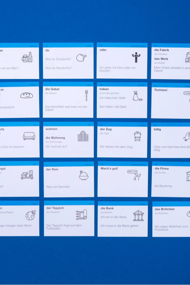 500 карток для вивчення німецької. A1