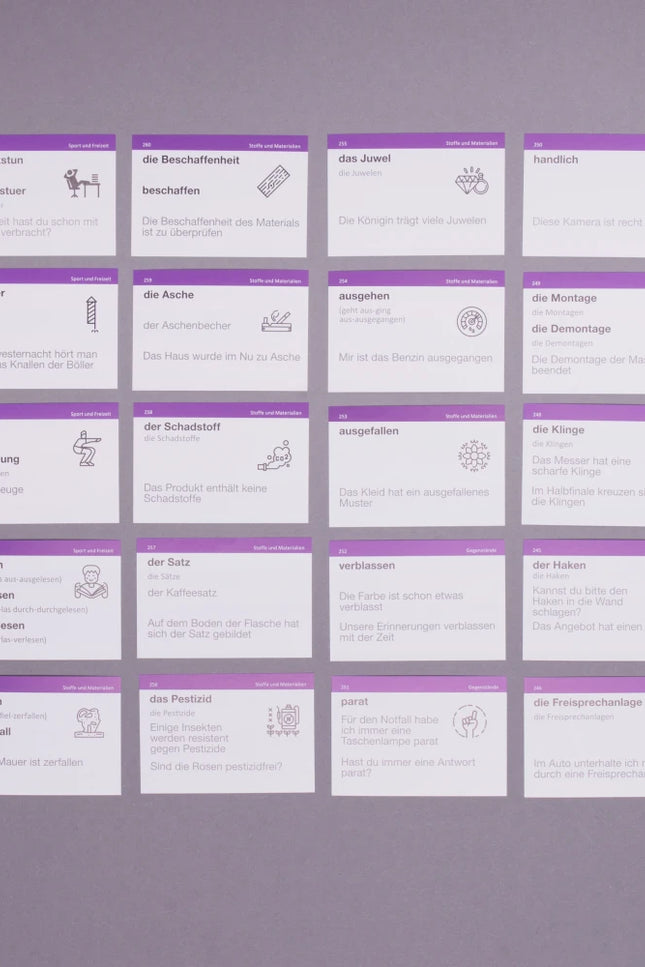 500 карток для вивчення німецької. Високий рівень C1-C2