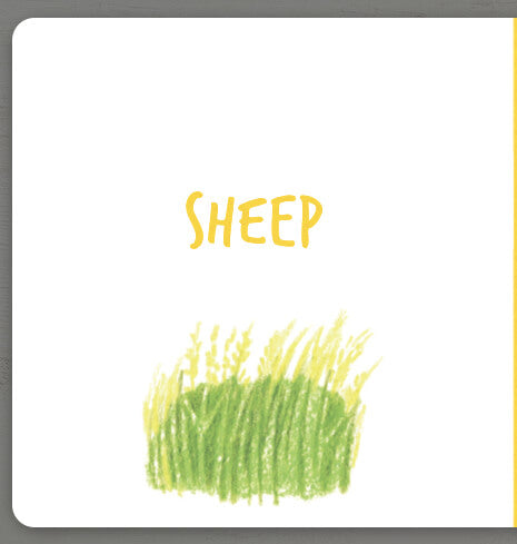 Collect the rainbow. Farm animals