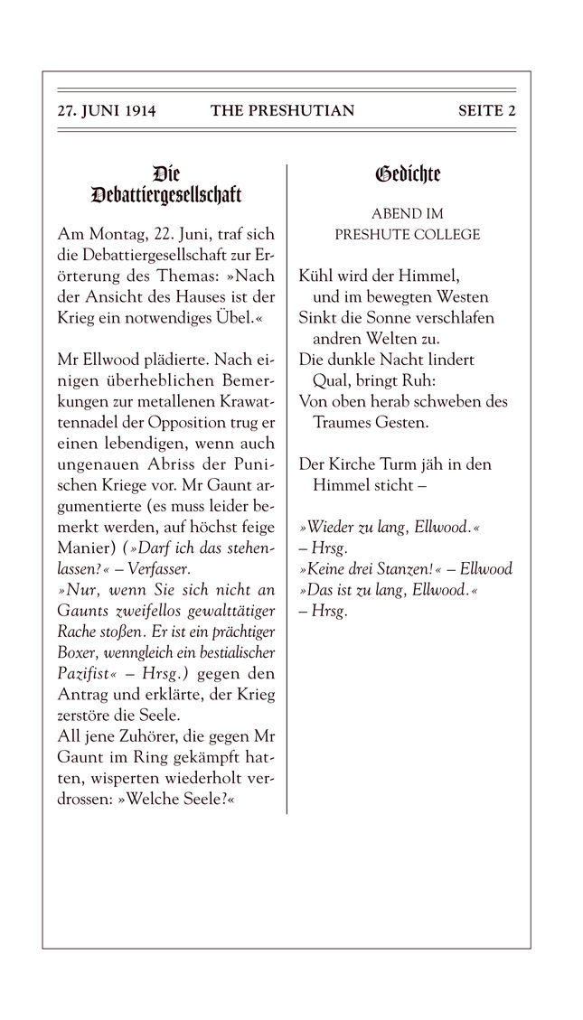 Durch das große Feuer