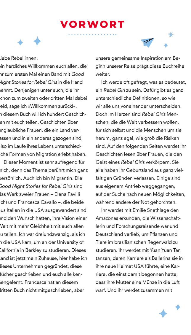 Good Night Stories for Rebel Girls - 100 Migrantinnen, die die Welt verändern