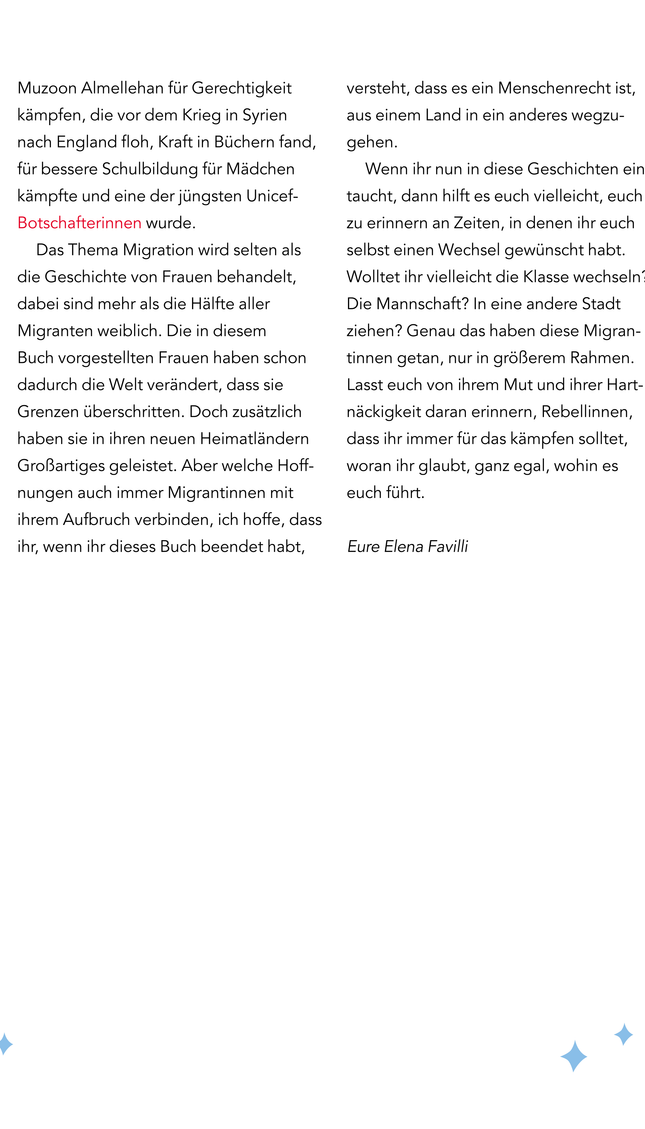 Good Night Stories for Rebel Girls - 100 Migrantinnen, die die Welt verändern