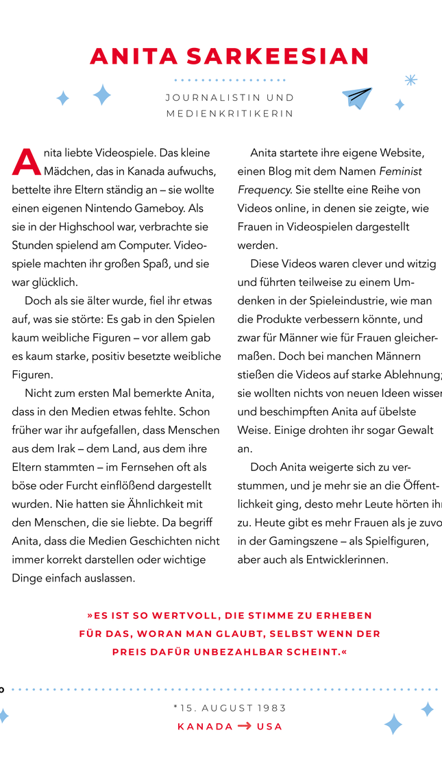 Good Night Stories for Rebel Girls - 100 Migrantinnen, die die Welt verändern