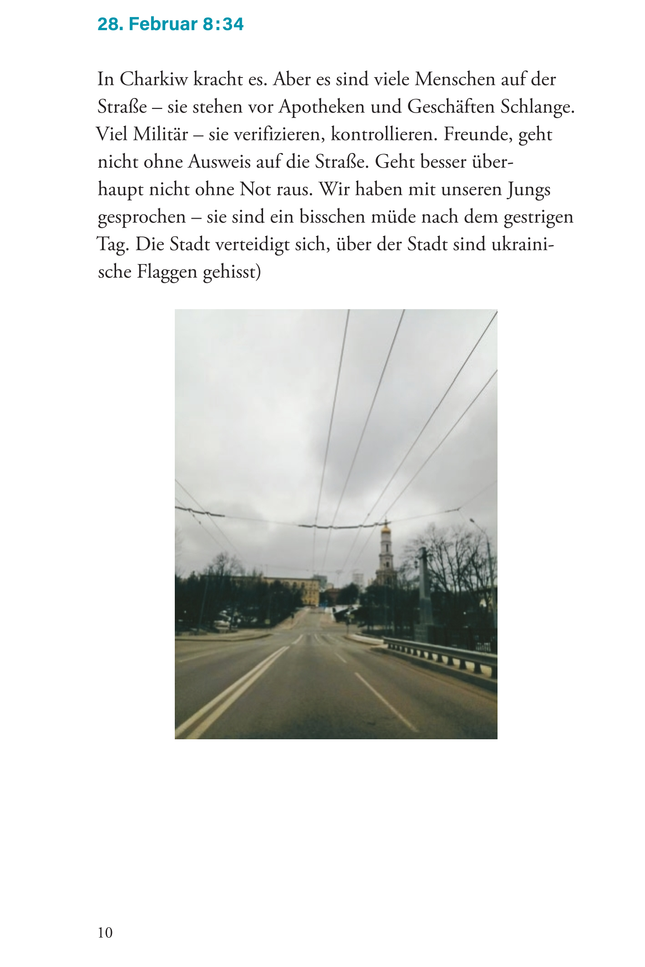 Himmel über Charkiw: Nachrichten vom Überleben im Krieg