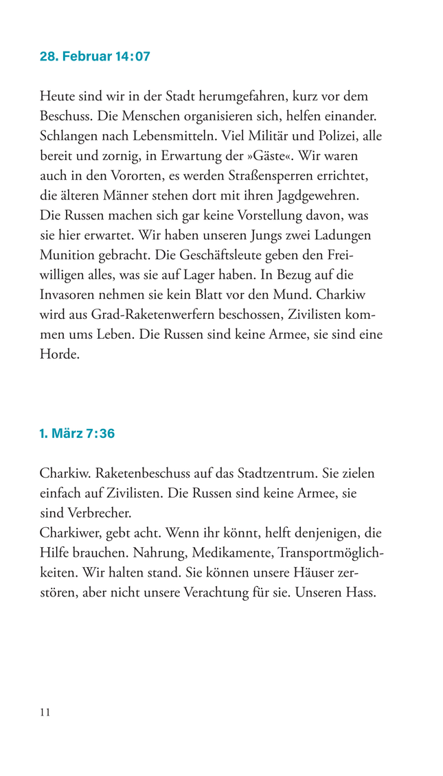 Himmel über Charkiw: Nachrichten vom Überleben im Krieg