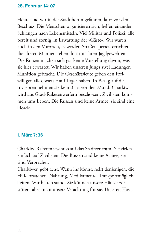 Himmel über Charkiw: Nachrichten vom Überleben im Krieg