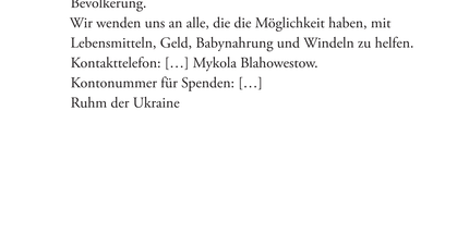 Himmel über Charkiw: Nachrichten vom Überleben im Krieg