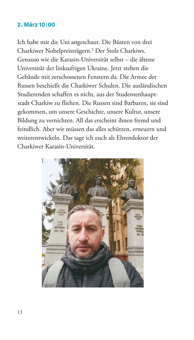 Himmel über Charkiw: Nachrichten vom Überleben im Krieg