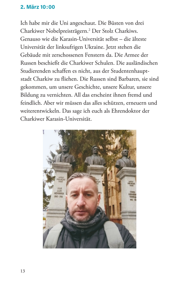 Himmel über Charkiw: Nachrichten vom Überleben im Krieg