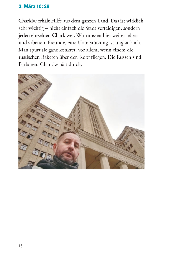 Himmel über Charkiw: Nachrichten vom Überleben im Krieg