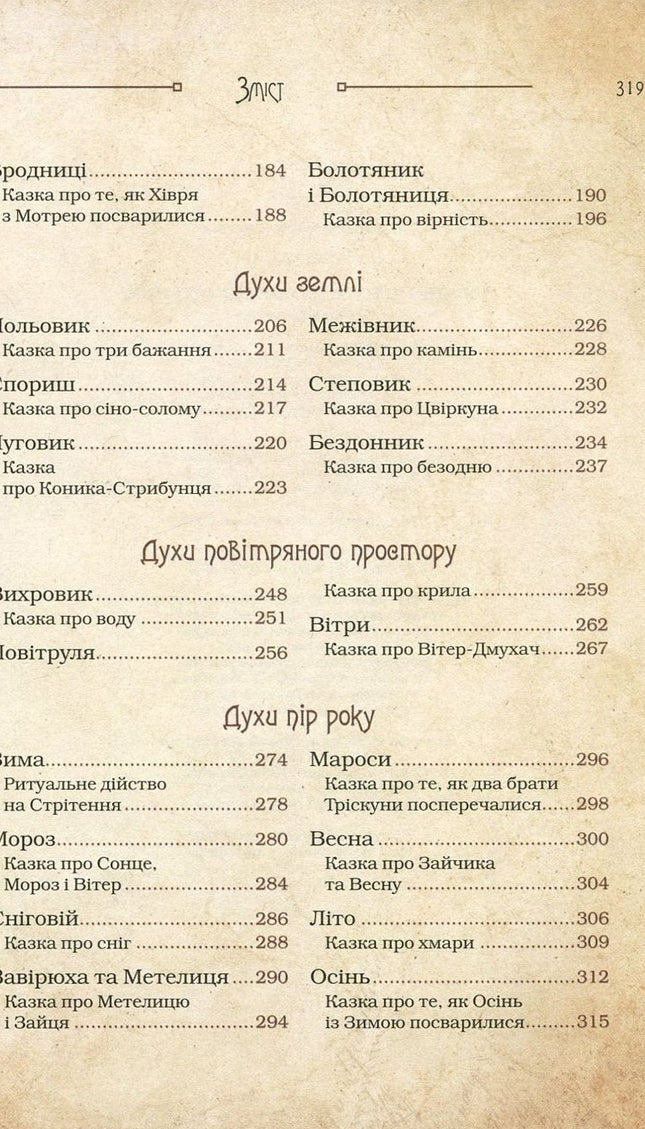 Чарівні істоти українського міфу. Духи природи